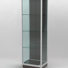 Витрина ПРОФИЛЬ ПОДИУМ №4-400-1 (задняя стенка - ДВП), Дуб Венге