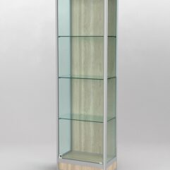 Витрина ПРОФИЛЬ ПОДИУМ №4-300-1 (задняя стенка - ДВП), Дуб Сонома