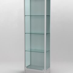 Витрина ПРОФИЛЬ ПОДИУМ №4-300-1 (задняя стенка - ДВП), Серый