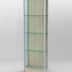 Витрина ПРОФИЛЬ ПОДИУМ №4-200-1 (задняя стенка - ДВП), Дуб Сонома