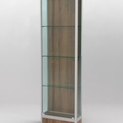 Витрина ПРОФИЛЬ ПОДИУМ №4-200-1 (задняя стенка - ДВП), Орех