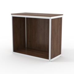 Прилавок из профиля прямоугольный №1 (без дверок), Орех