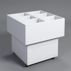 Корзина для распродаж из ДСП №12-W, Белый