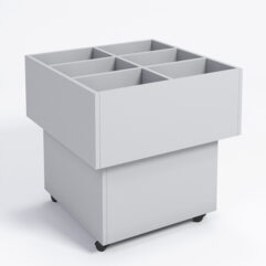 Корзина для распродаж из ДСП №12-W, Серый