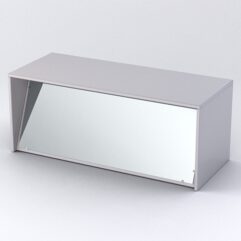 Пуфик из ДСП с зеркалами №1, Серый