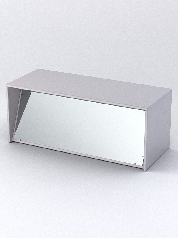 Пуфик из ДСП с зеркалами №1, Серый