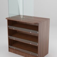 Прилавок для сигарет №2-W (900мм) с надставкой, Орех