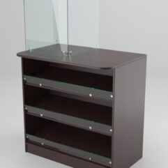 Прилавок для сигарет №2-W (900мм) с надставкой, Дуб Венге