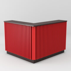 Ресепшн Кофешоп №1, Дуб Венге + Красный