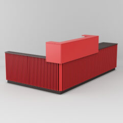 Ресепшн Кофешоп №2, Дуб Венге + Красный