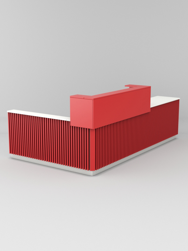 Ресепшн Кофешоп №2, Белый + красный