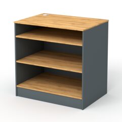 Кассовый стол РИВЬЕРА №1А, Темно-серый и Дуб Золотистый