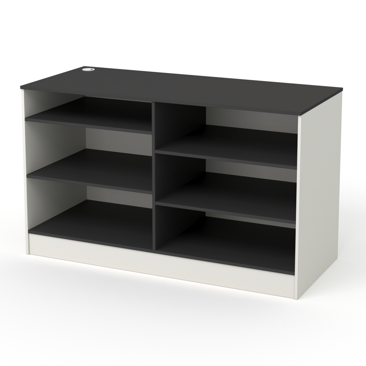 Кассовый стол РИВЬЕРА №3А, Белый и Черный