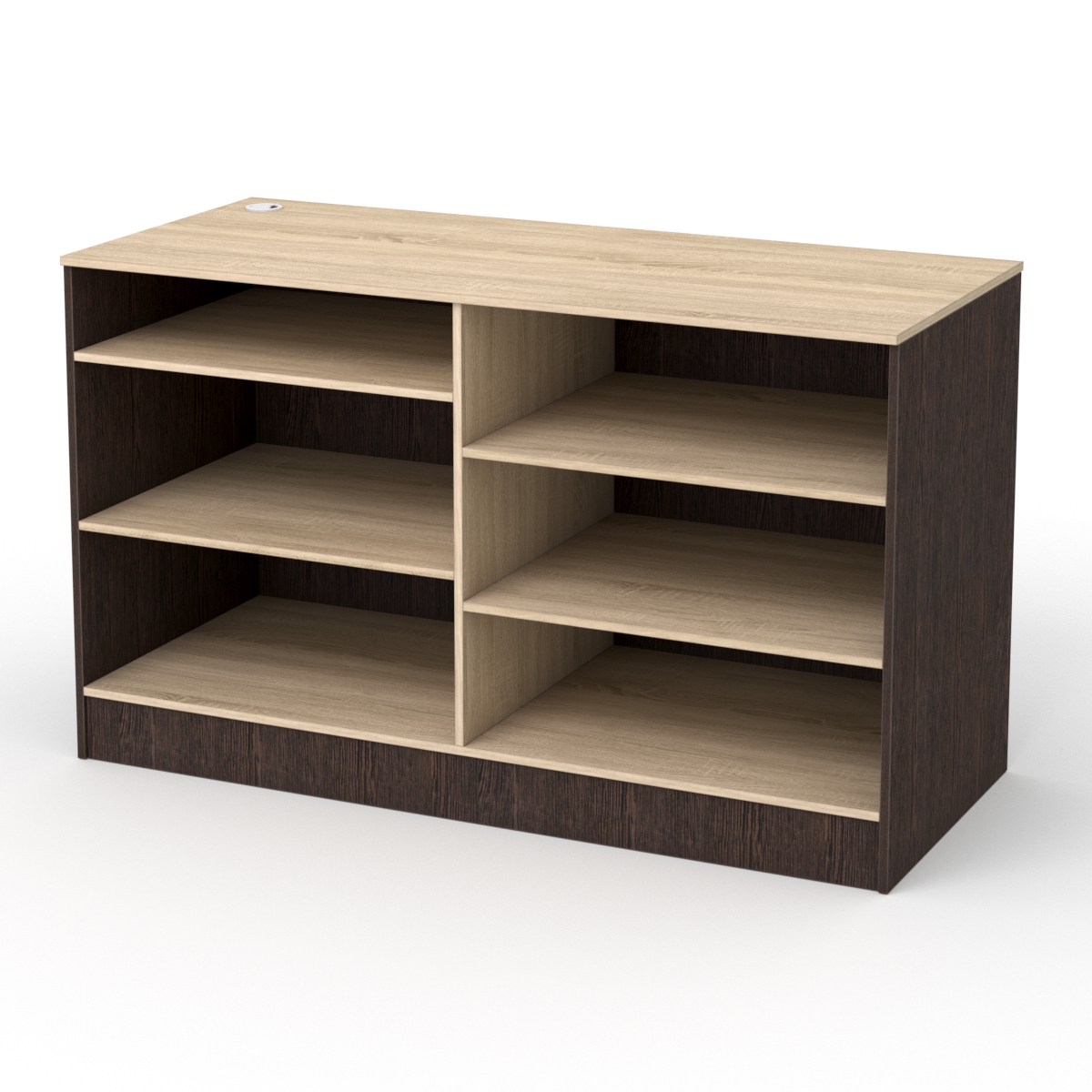 Кассовый стол РИВЬЕРА №3А, Дуб Венге и Дуб Сонома