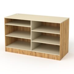 Кассовый стол РИВЬЕРА №3А, Дуб Золотистый и Крем Вайс