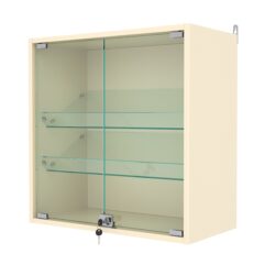 Витрина настенная №1-1АКГ, Крем Вайс