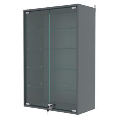 Витрина настенная №2-1АГ, Темно-Серый