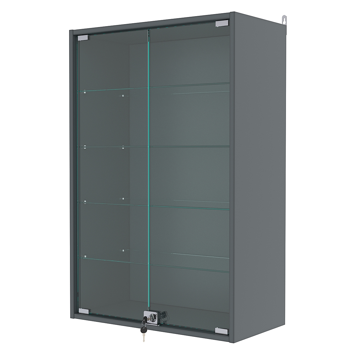 Витрина настенная №2-1АГ, Темно-Серый