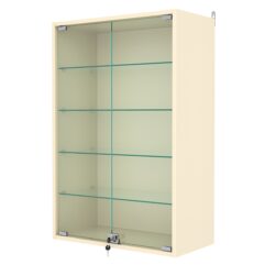 Витрина настенная №2-1АГ, Крем Вайс