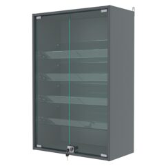 Витрина настенная №2-1АКГ, Темно-Серый