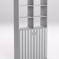 Стеллаж с тумбой для кальянов ТАБАК, Серый