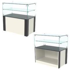 Прилавок ГРАЦИЯ №3, Белый и Черный