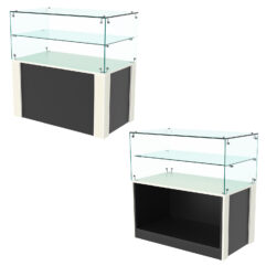 Прилавок ГРАЦИЯ №3, Черный и Белый