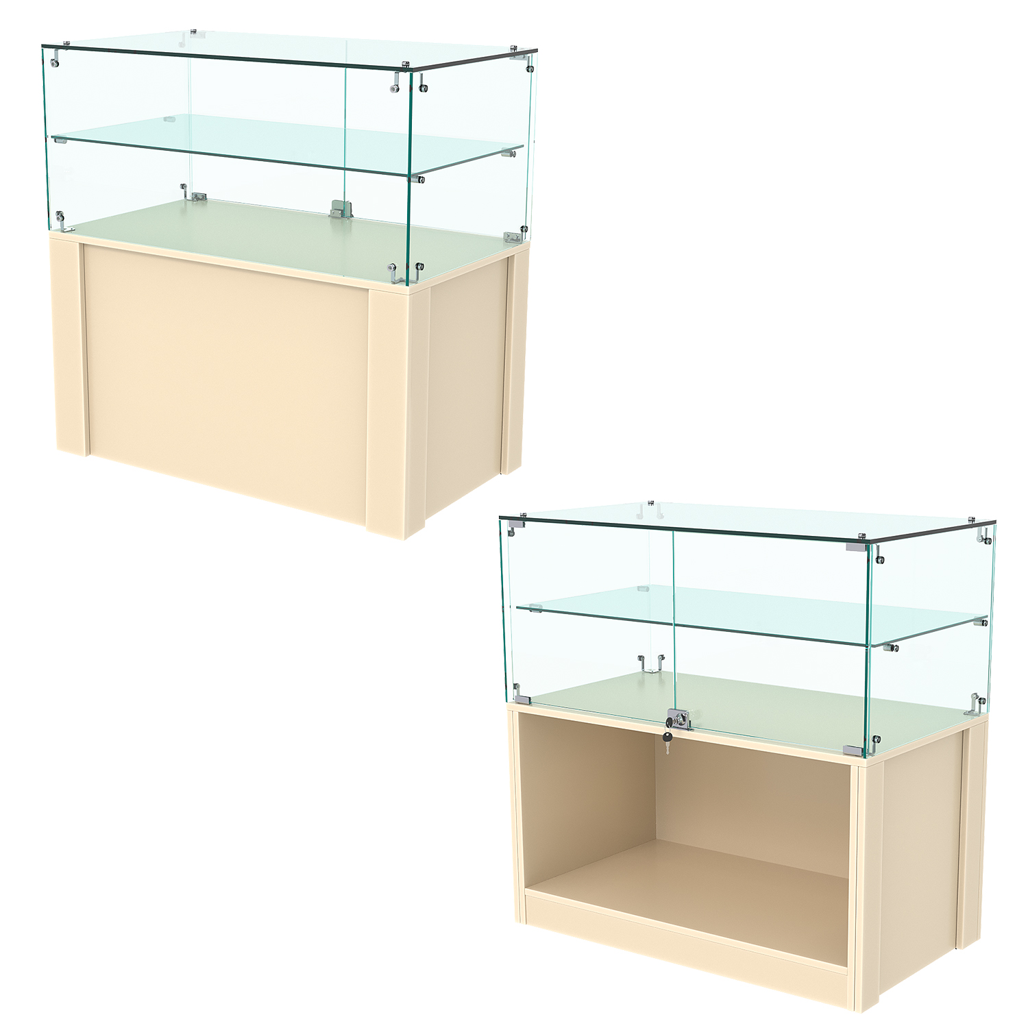 Прилавок ГРАЦИЯ №3-1, Крем Вайс