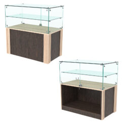 Прилавок ГРАЦИЯ №3-1, Дуб Венге и Дуб Сонома