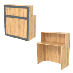 Ресепшн ГРАЦИЯ №1, Дуб Золотистый и Темно-Серый