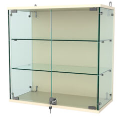 Витрина АТРИУМ настенная №1-1Г, Крем Вайс