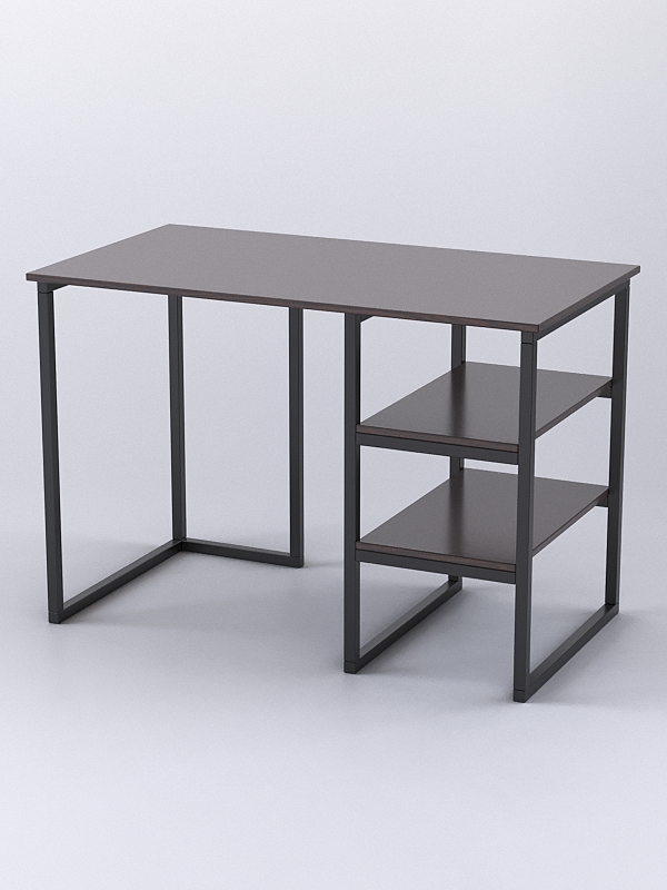 Стол Стронг №5 левосторонний в стиле ЛОФТ, Дуб Венге