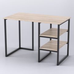 Стол Стронг №5 левосторонний в стиле ЛОФТ, Дуб Сонома