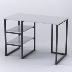 Стол Стронг №5 правосторонний в стиле ЛОФТ, Серый