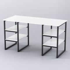 Стол Стронг №6 в стиле ЛОФТ, Белый