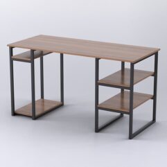 Стол Стронг №7 левосторонний в стиле ЛОФТ, Орех