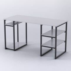 Стол Стронг №7 левосторонний в стиле ЛОФТ, Серый