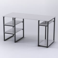 Стол Стронг №7 правосторонний в стиле ЛОФТ, Серый