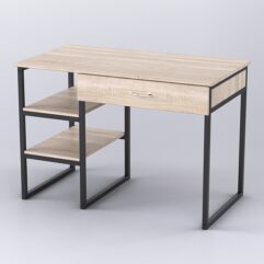 Стол Стронг №8 правосторонний в стиле ЛОФТ, Дуб Сонома