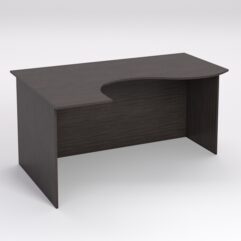 Стол эргономичный офисный СЭ-11А (левосторонний), Дуб Венге