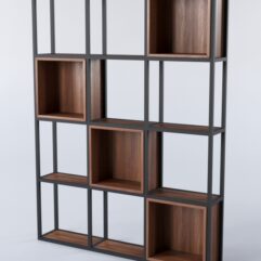 Стеллаж для разделения помещений Стронг №1 в стиле ЛОФТ, Орех