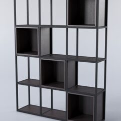 Стеллаж для разделения помещений Стронг №1А в стиле ЛОФТ, Дуб Венге