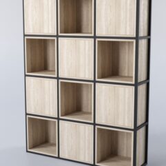 Стеллаж для разделения помещений Стронг №2А в стиле ЛОФТ, Дуб Сонома