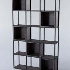 Стеллаж для разделения помещений Стронг №3А в стиле ЛОФТ, Дуб Венге