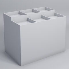 Стол для овощей и фруктов Свежесть №2, Серый