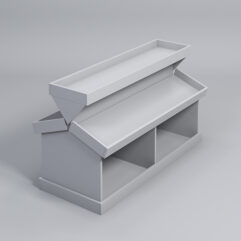 Стол для овощей и фруктов Свежесть №3, Серый