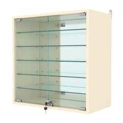 Витрина настенная №1-6АГ, Крем Вайс