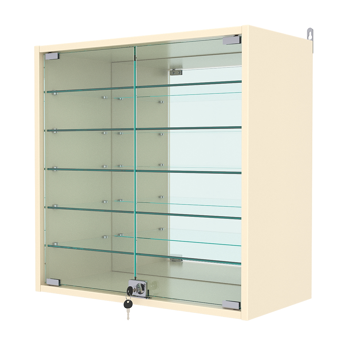 Витрина настенная №1-6АГ, Крем Вайс