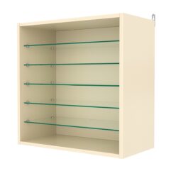 Витрина настенная №1-5ГГ, Крем Вайс