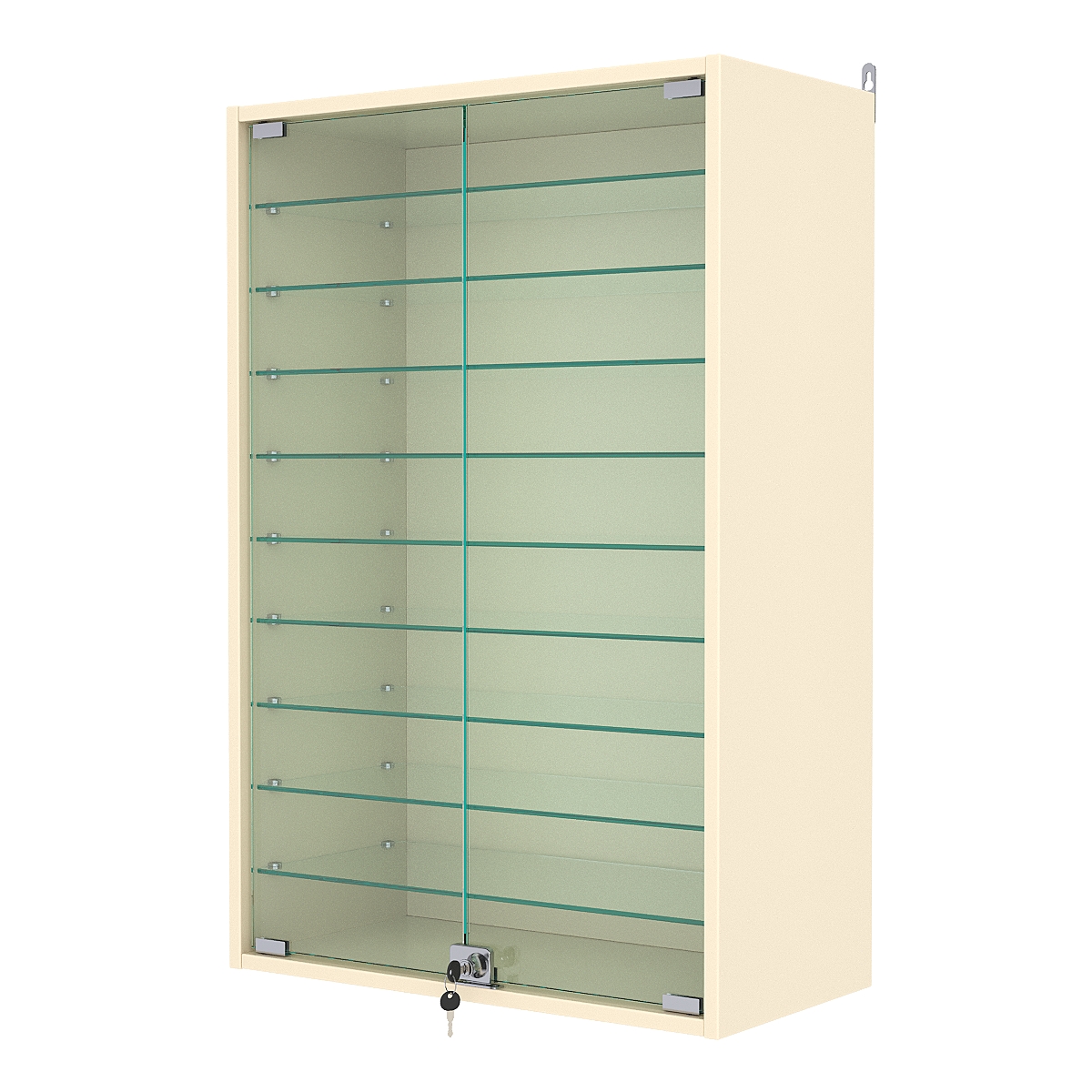 Витрина настенная №2-5АГ, Крем Вайс